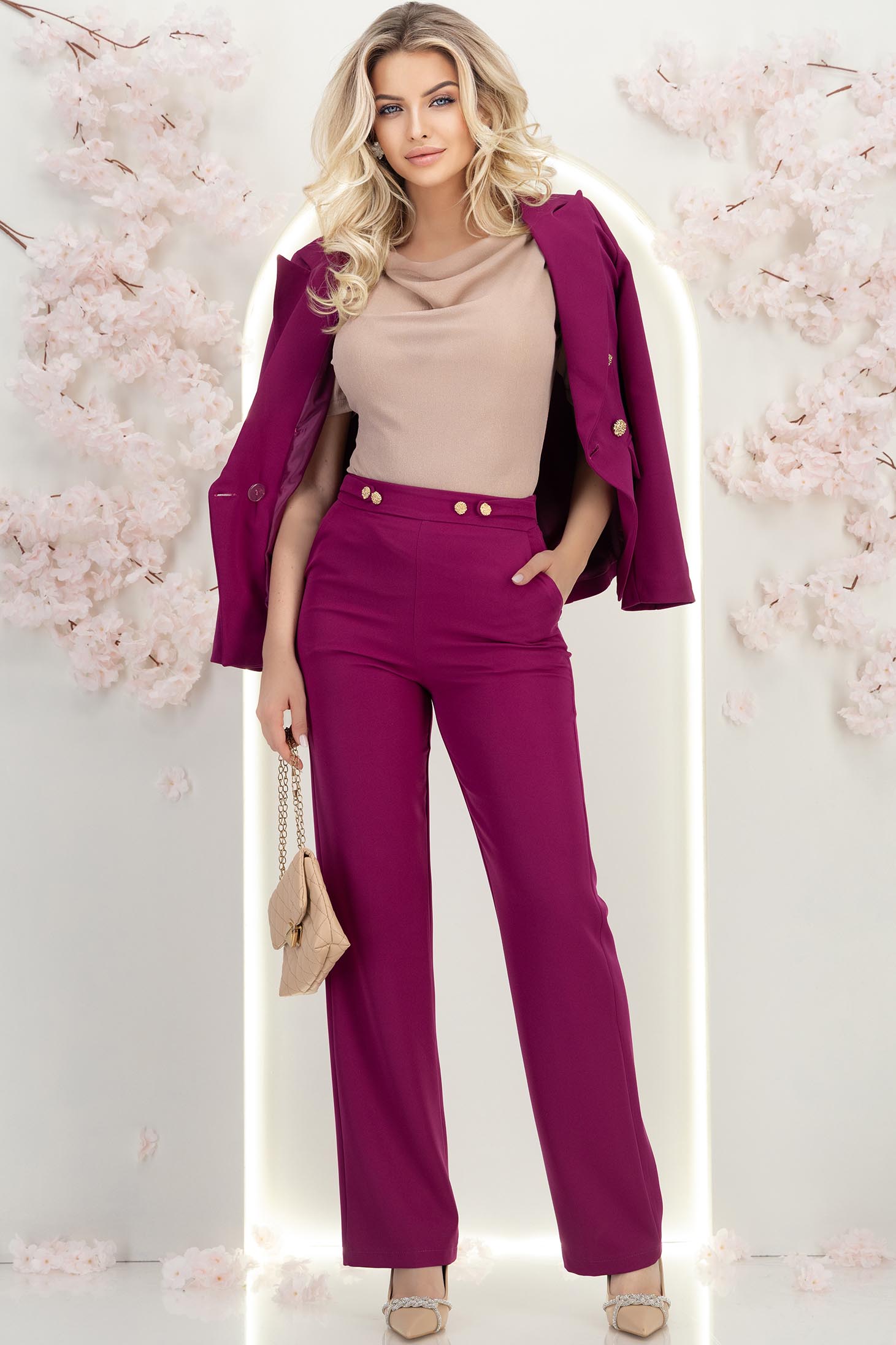 Ținută damă - bluza, pantaloni, sacou 1 - StarShinerS.ro