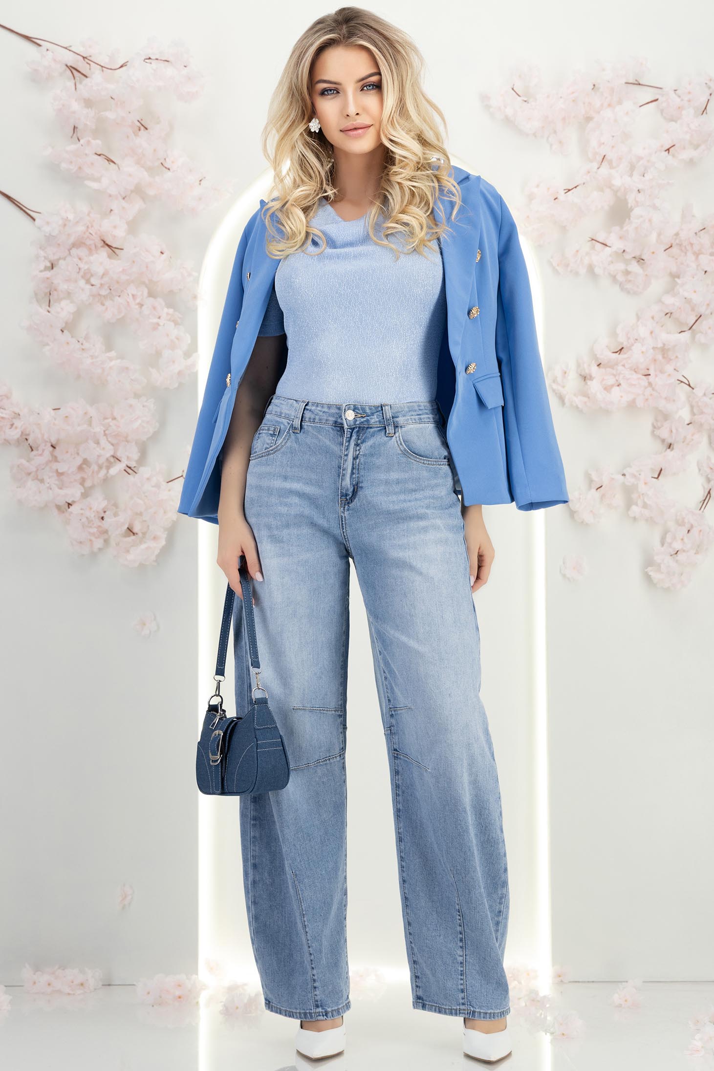 Ținută damă - blugi, sacou, bluza 1 - StarShinerS.ro