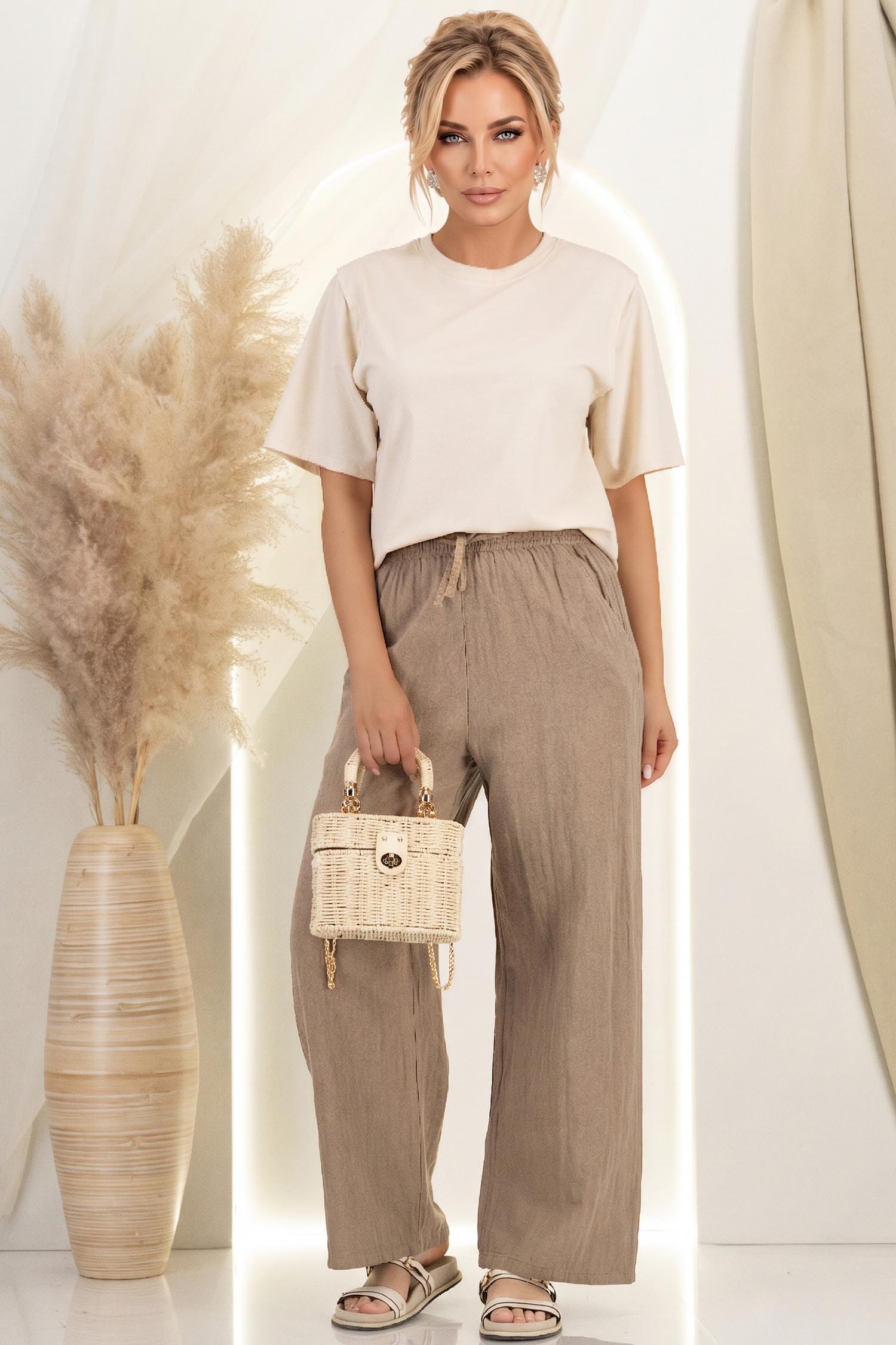 Ținută damă - pantaloni, geanta dama, tricou 1 - StarShinerS.ro