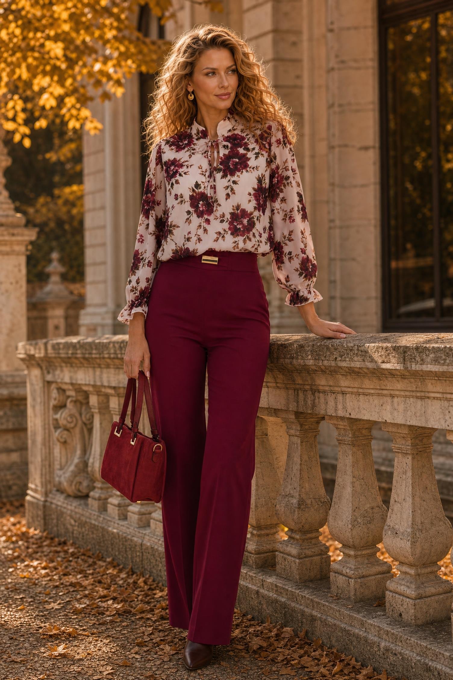 Ținută damă - bluza, pantaloni, geanta dama 1 - StarShinerS.ro