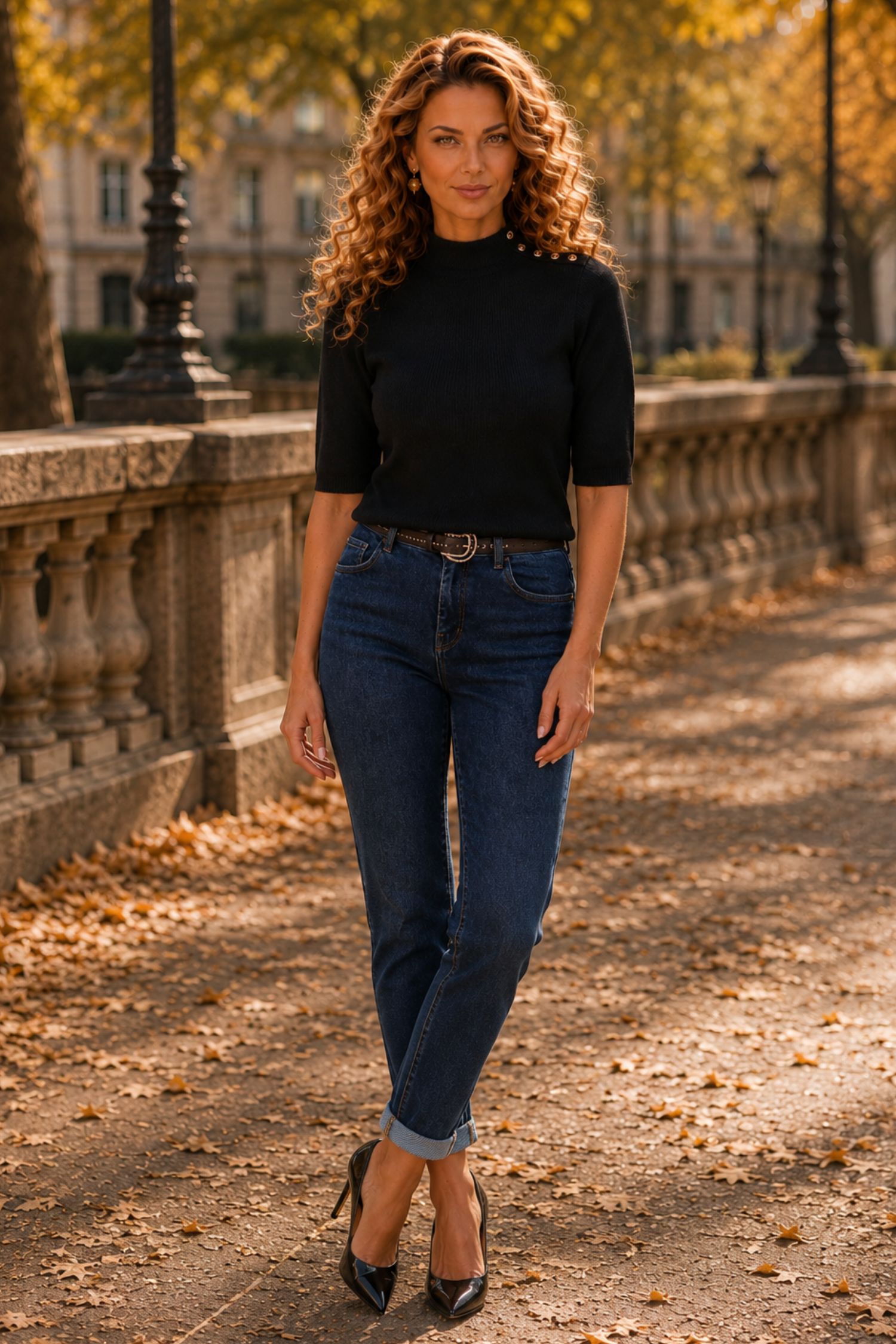 Ținută damă - bluza, blugi 1 - StarShinerS.ro