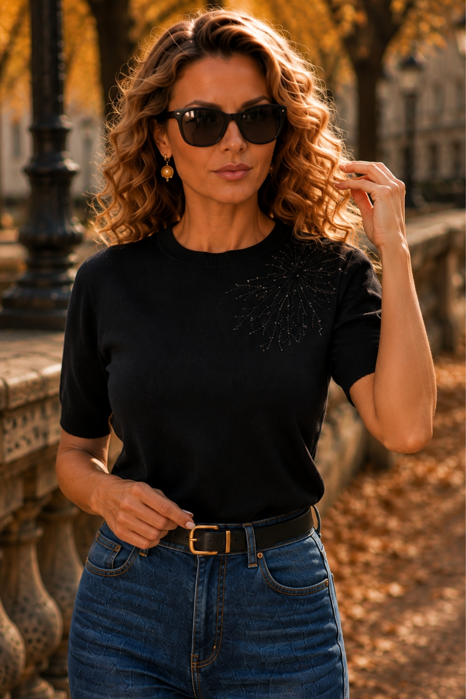 Ținută damă - bluza, blugi 1 - StarShinerS.ro