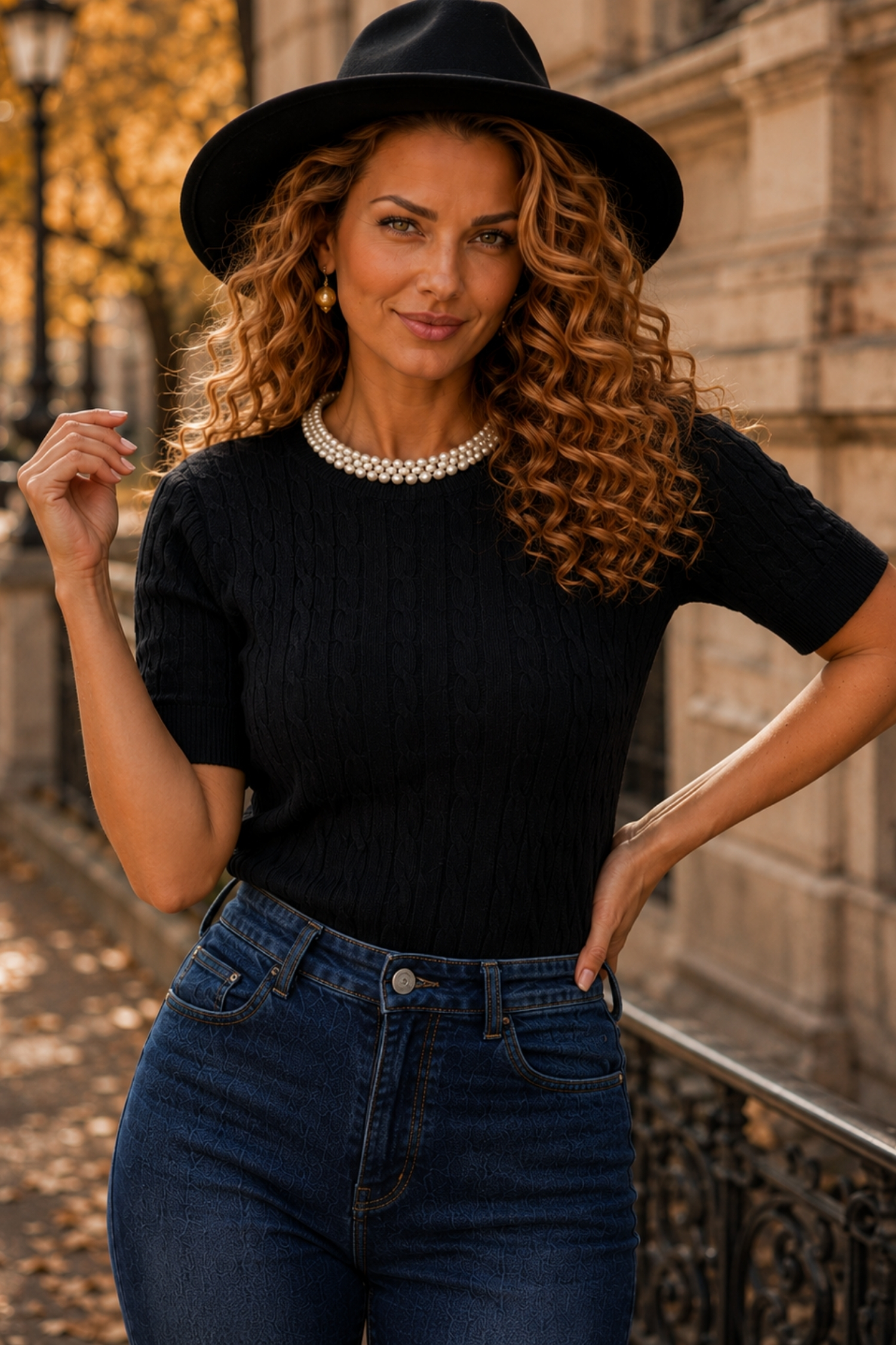 Ținută damă - bluza, blugi 1 - StarShinerS.ro