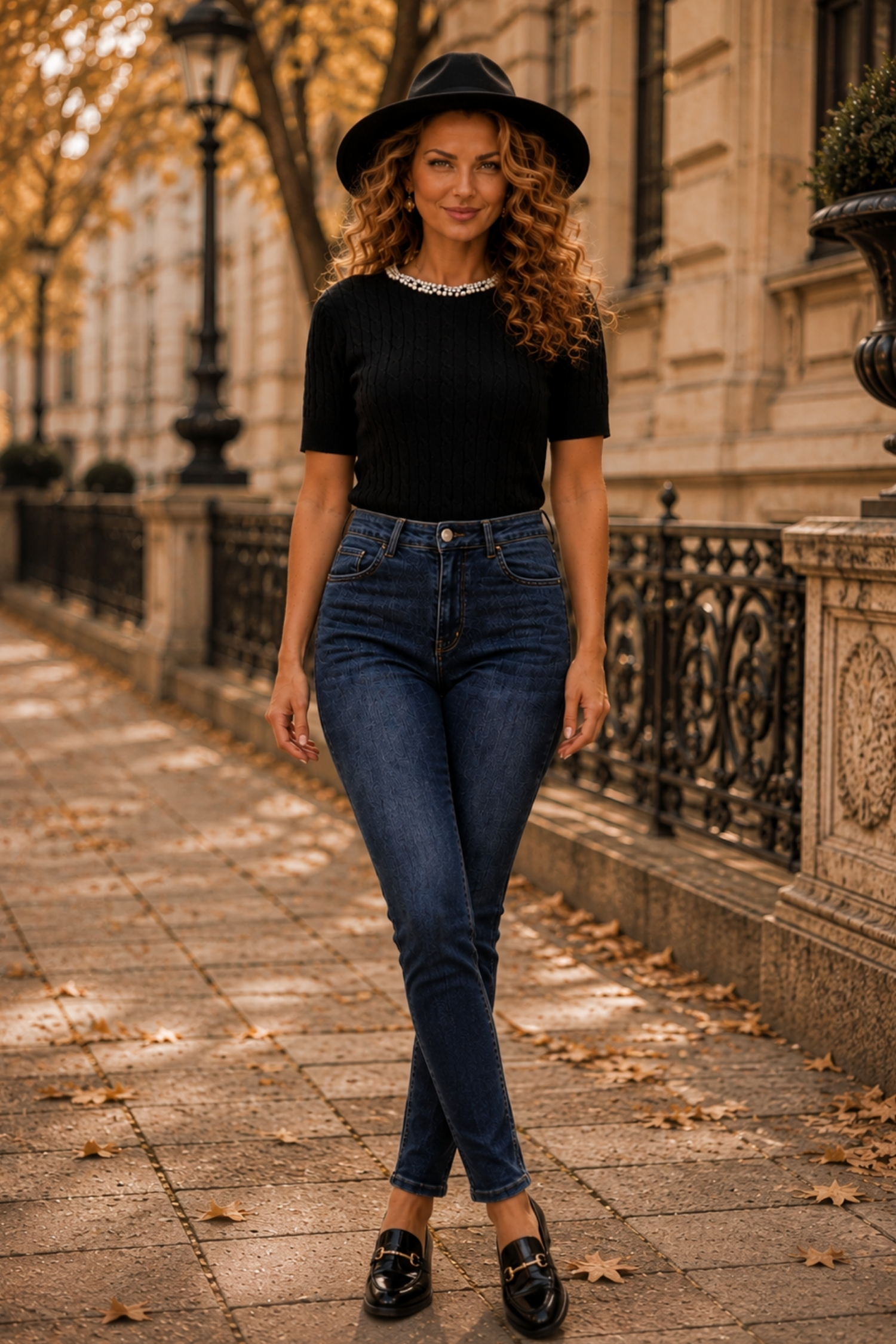 Ținută damă - bluza, blugi 1 - StarShinerS.ro