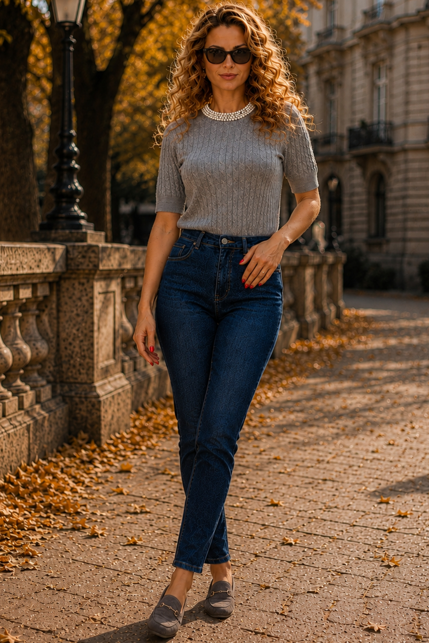 Ținută damă - bluza, blugi 1 - StarShinerS.ro