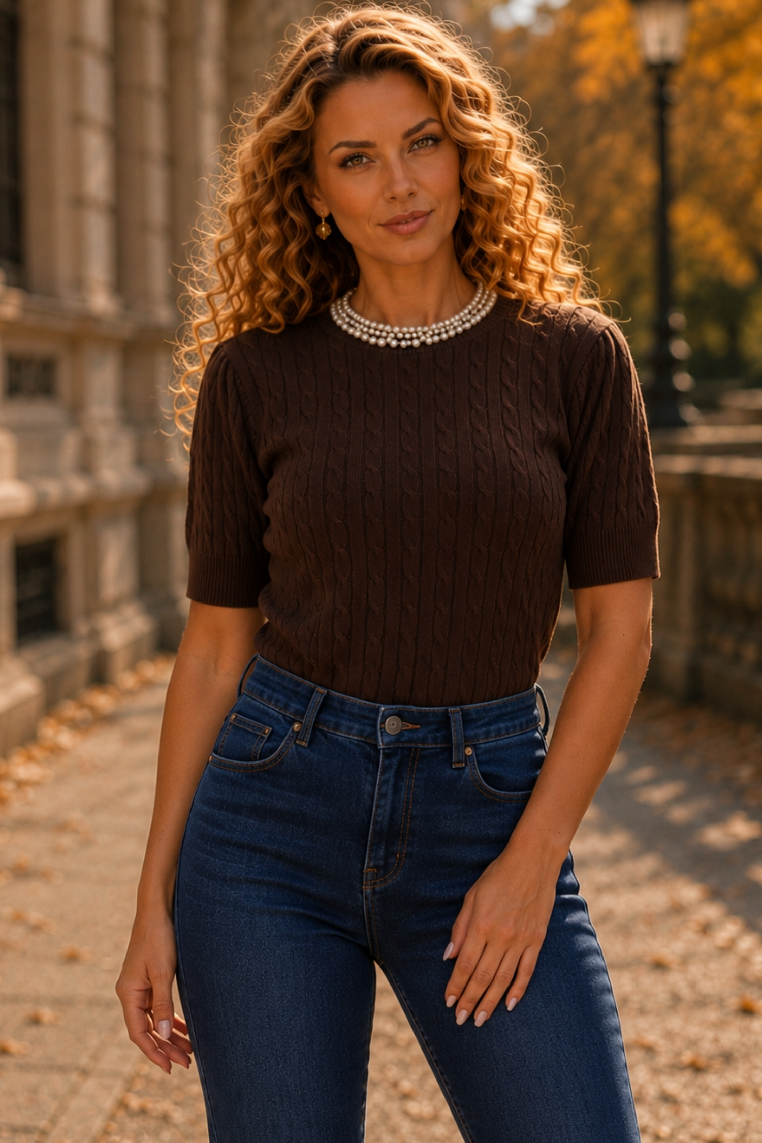 Ținută damă - bluza, blugi 1 - StarShinerS.ro
