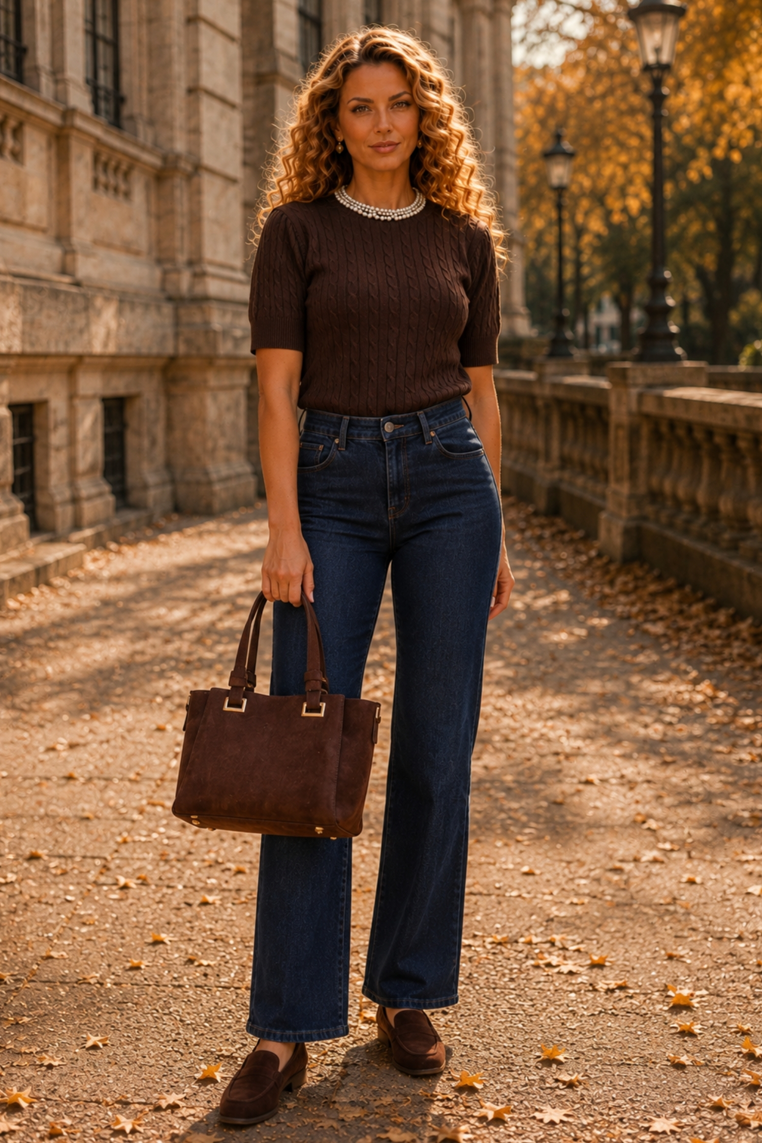 Ținută damă - bluza, blugi 1 - StarShinerS.ro