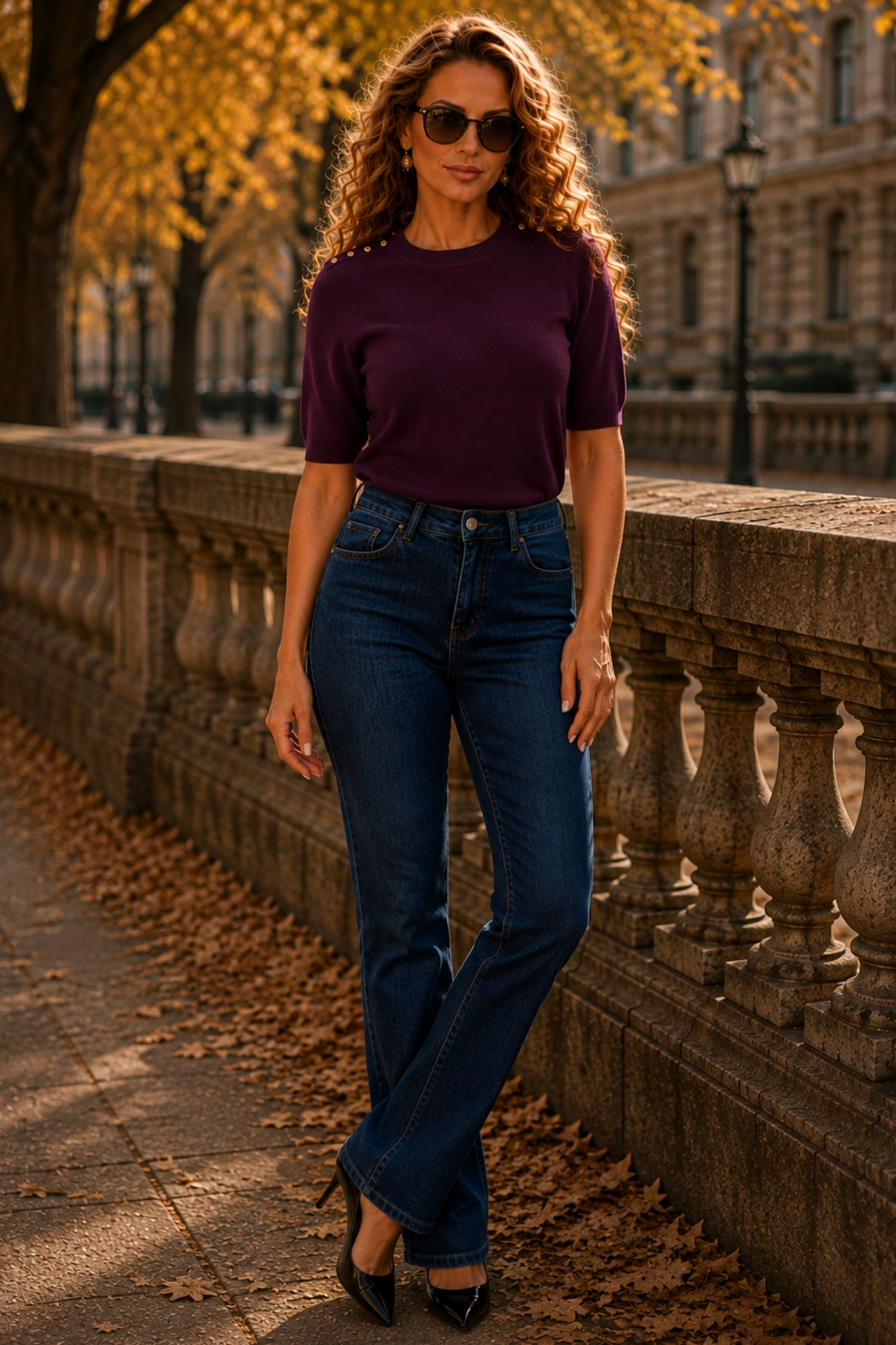 Ținută damă - bluza, blugi 1 - StarShinerS.ro