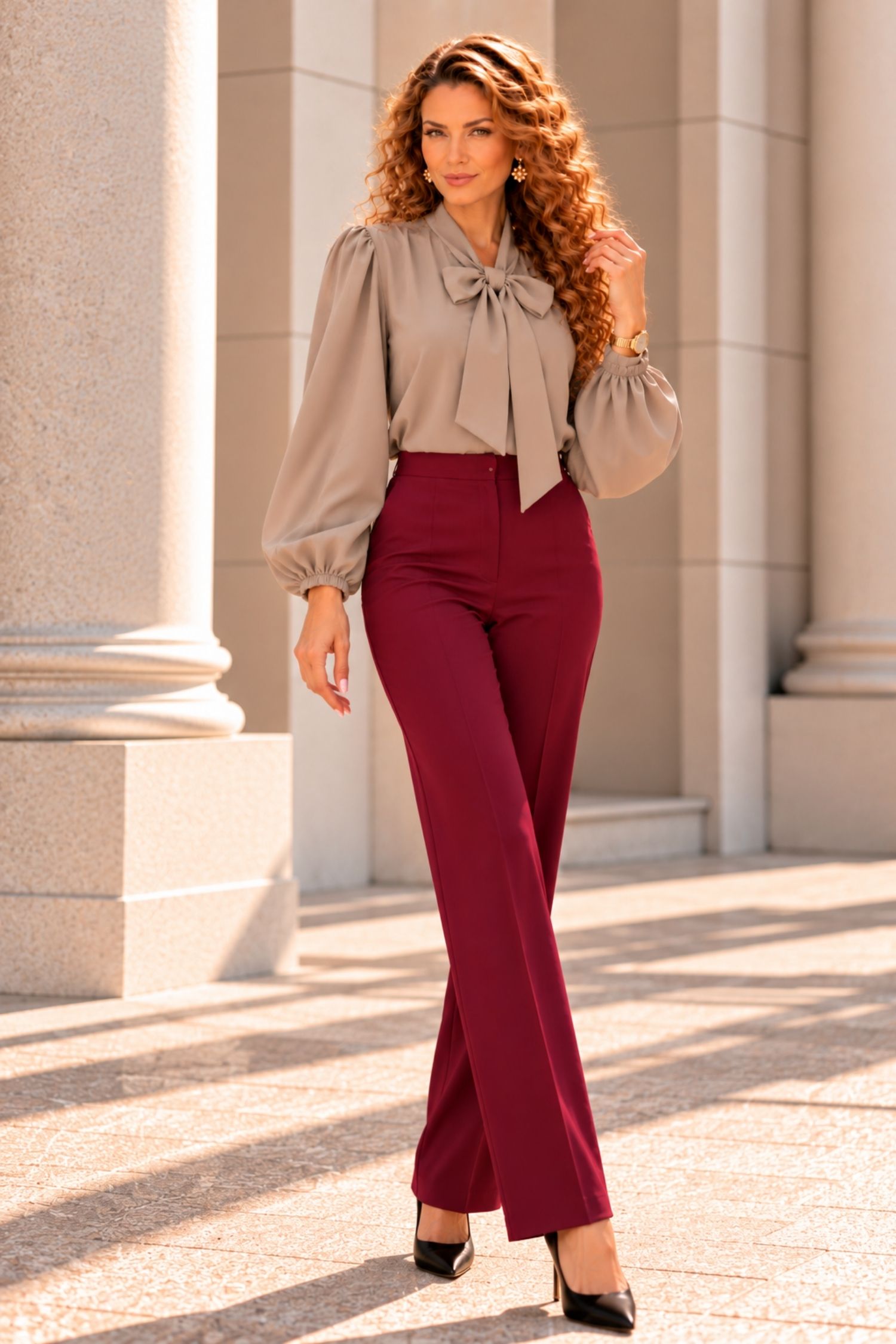 Ținută damă - bluza, pantaloni 1 - StarShinerS.ro